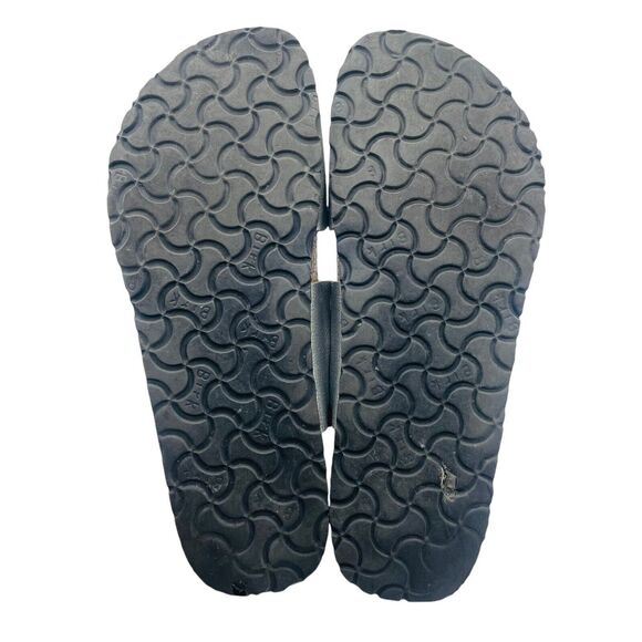 Birkenstock Birkis Size 40 US 9 Silver Moorea Granada Rhinestones Vegan 2 Strap - Picture 9 of 9